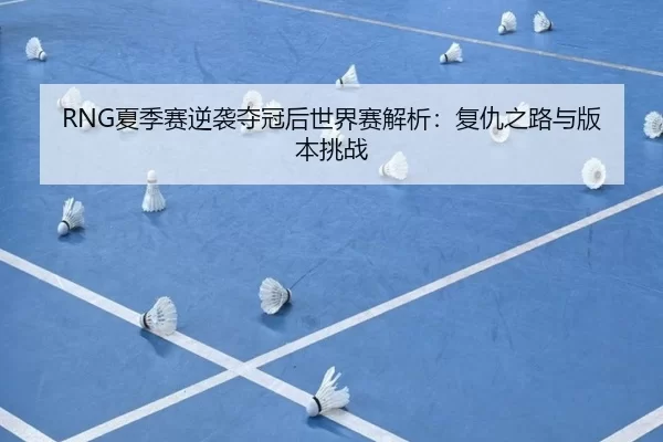 RNG夏季赛逆袭夺冠后世界赛解析：复仇之路与版本挑战
